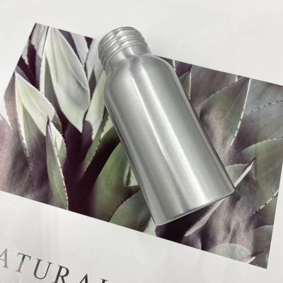 Prevent leakage Silver Aluminium Bottle 50ml 35*85mm Neck 24mm Customized Color