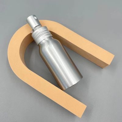 Prevent leakage Silver Aluminium Bottle 50ml 35*85mm Neck 24mm Customized Color