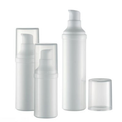 UV Proof 20ml 25ml PP Lotion Snap On Customized Colors Airless Pump Bottles