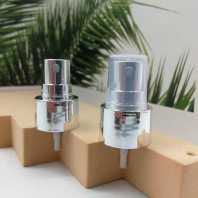 Shiny Silver Plating Closure Fine Mist Sprayer Pump 24/410 For Perfume