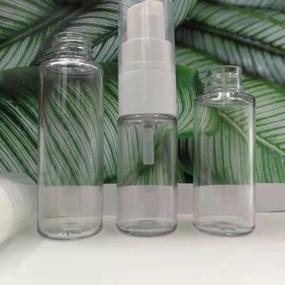 Round 30ml 1.06oz Neck 20mm Pet Sprayer Bottle Thick Wall Clear Color