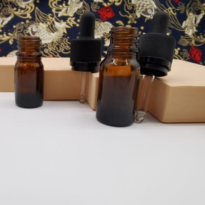 100ml Amber Glass Cosmetic Bottles Dropper Ratchet Closure Protect Children
