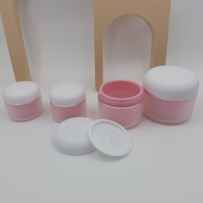 Round Pp Double Cosmetic 100g Cream Jar For Skin Care Moisturizer