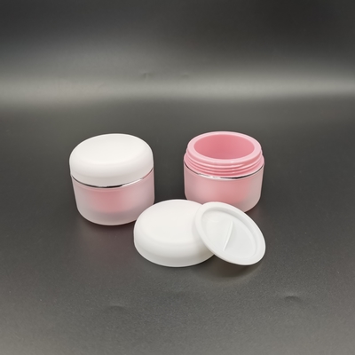 Round Pp Double Cosmetic 100g Cream Jar For Skin Care Moisturizer