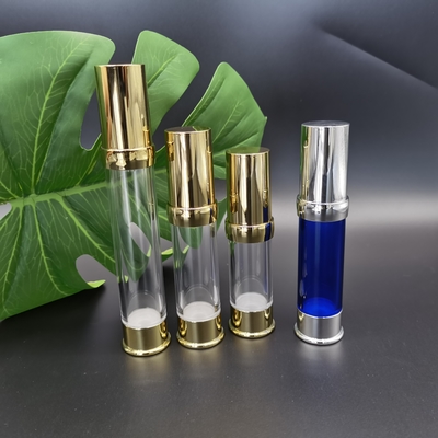 Lotion Actuator 15ml, 20ml, 30ml Metallized For Lotion Serum Plastic Airless Bottle