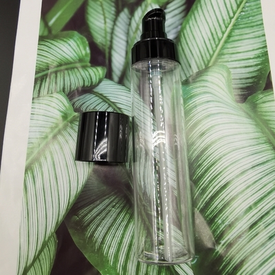 Clear Slim Type 80ml Lotion Petg Pump Bottle For Personal Care