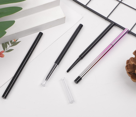 Filling capacity 0.08g Empty Eyebrow pencil Slim style Height 123mm Diameter 6mm Plastic Makeup Container