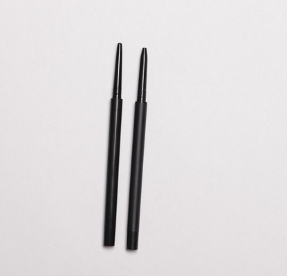 Round Head Retractable Eyebrow Pencil Slim Body Black Color Solid