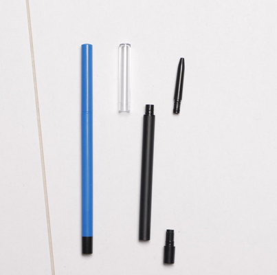 Round Head Retractable Eyebrow Pencil Slim Body Black Color Solid