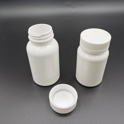 120cc White Hdpe Bottle Children Proof Cap Push Down And Turn To Open