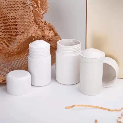 30g 50g Round Shape PCR Material Plastic Refillable Deodorant Stick Container
