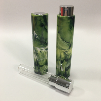 Plastic Injection Marble Pattern Refillable Perfume Bottle Customized Color 8ml