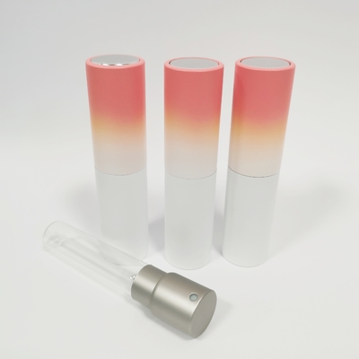 8ML Aluminum Shell Gradient Color Refill Spray Bottle With Glass Inner Bottle