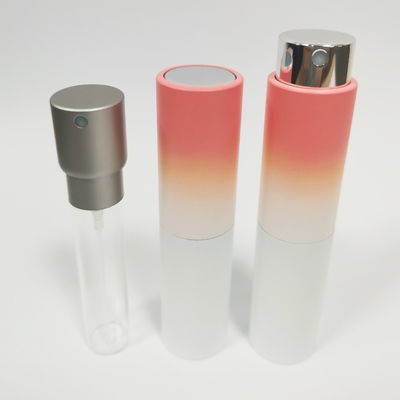 8ML Aluminum Shell Gradient Color Refill Spray Bottle With Glass Inner Bottle