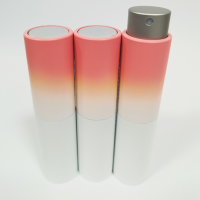 8ML Aluminum Shell Gradient Color Refill Spray Bottle With Glass Inner Bottle