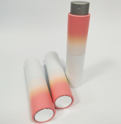 8ML Aluminum Shell Gradient Color Refill Spray Bottle With Glass Inner Bottle