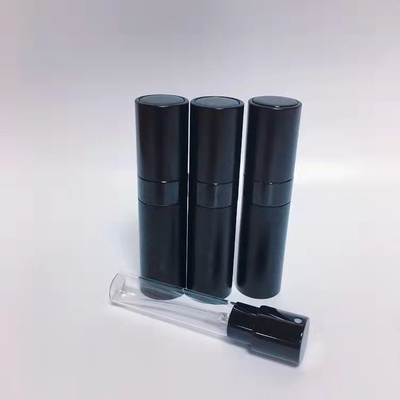 Travel Mini Aluminum  8ML Black Color Aluminum Top Quality Refillable Perfume Spray Bottle