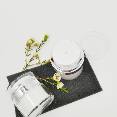 15 / 30 / 50g Airless Pump Jar Empty Acrylic Cream Bottle Cosmetic Easy To Use Container Portable Travel Makeup Tools