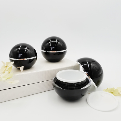 Skin Care Packaging Face Cream Container 15g 30g 50g Acrylic Cosmetic Jar Ball shape