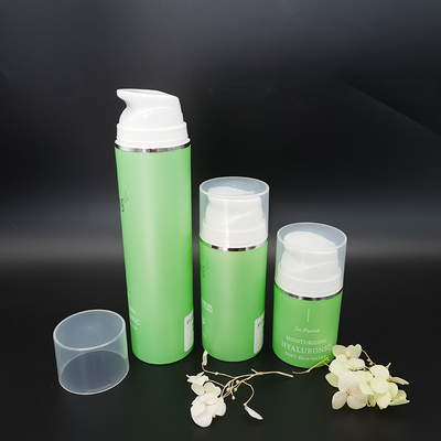 PCR Material 50ml 100ml 150ml 200ml Optional Color Snap On PP Airless Pump Bottles